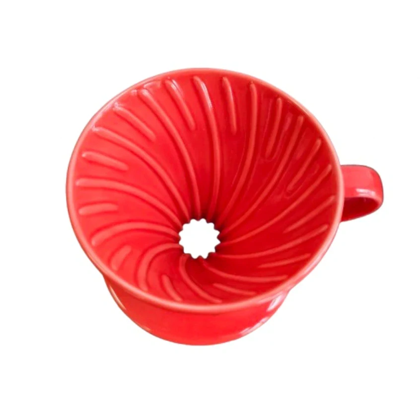 Hario keramický dripper na kávu V60-01 červený