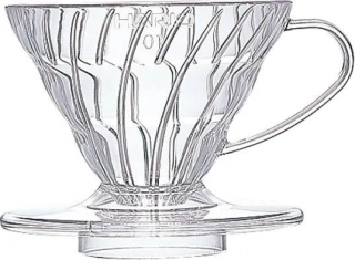 Hario plastový dripper na kávu V60-01 čirý