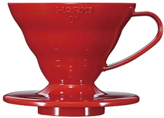 Hario keramický dripper na kávu V60-01 červený