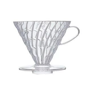 Hario plastový dripper na kávu V60-02 čirý